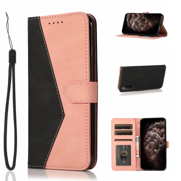 Dual-color Stitching Leather Phone Case, For Sony Xperia 5 II, For Sony Xperia 5 III, For Sony Xperia 10, For Sony Xperia 10 II, For Sony Xperia 10 III, For Sony Xperia L1