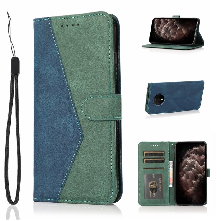 Dual-color Stitching Leather Phone Case