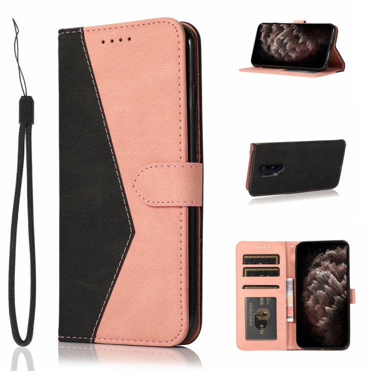 Dual-color Stitching Leather Phone Case
