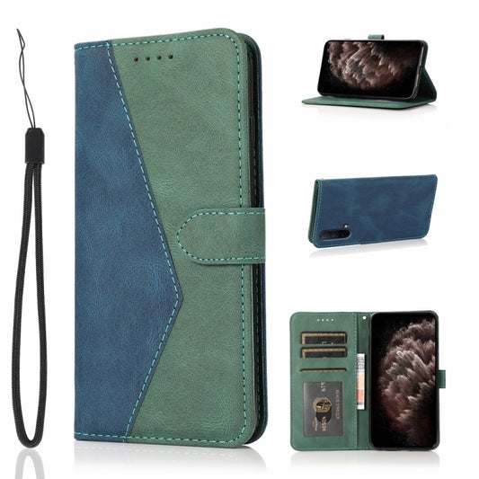 Dual-color Stitching Leather Phone Case, For OnePlus Nord CE 5G, For OnePlus Nord N200 5G, For OPPO A5 2020 / A9 2020, For OPPO A52 / A92