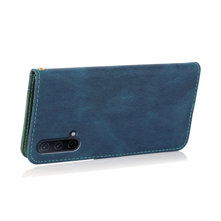 Dual-color Stitching Leather Phone Case
