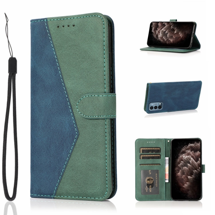 Dual-color Stitching Leather Phone Case