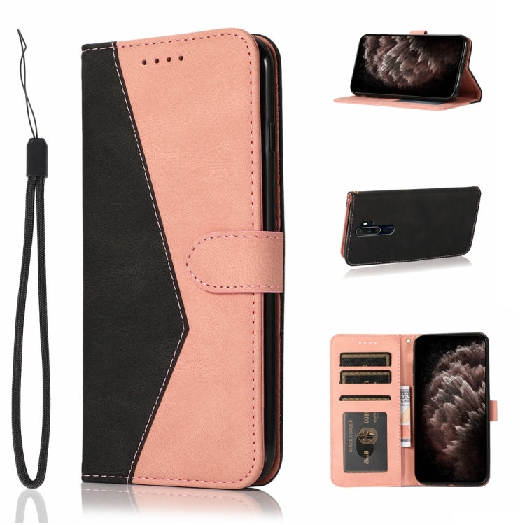 Dual-color Stitching Leather Phone Case