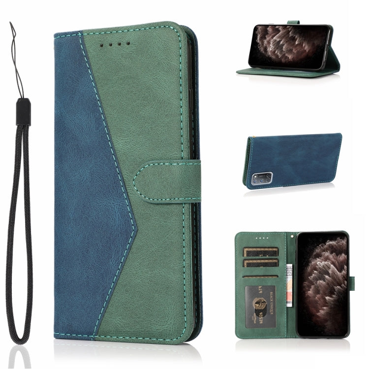 Dual-color Stitching Leather Phone Case