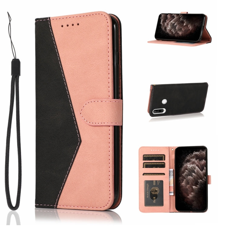 Dual-color Stitching Leather Phone Case, For OPPO A54 5G / A74 5G, For OPPO A94 5G, For OPPO Find X3 Lite, For OPPO Find X3 Neo, For Huawei P smart 2021, For Huawei P30 lite