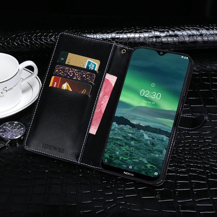 idewei Crocodile Texture Horizontal Flip Leather Case with Holder & Card Slots & Wallet, For Nokia 2.3, For Vivo Nex 3 5G, For Vivo S5, For Vivo Y9s