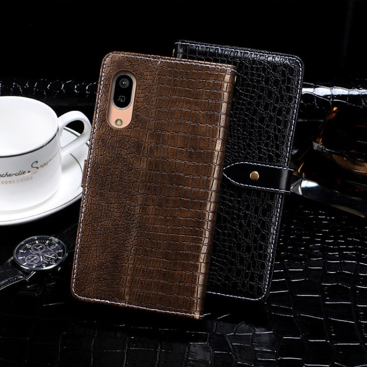 idewei Crocodile Texture Horizontal Flip Leather Case with Holder & Card Slots & Wallet, For Sharp Aquos Sense3 Lite, For Sharp Aquos Sense3 Plus, For Alcatel 1V (2019), For Homtom P30 Pro