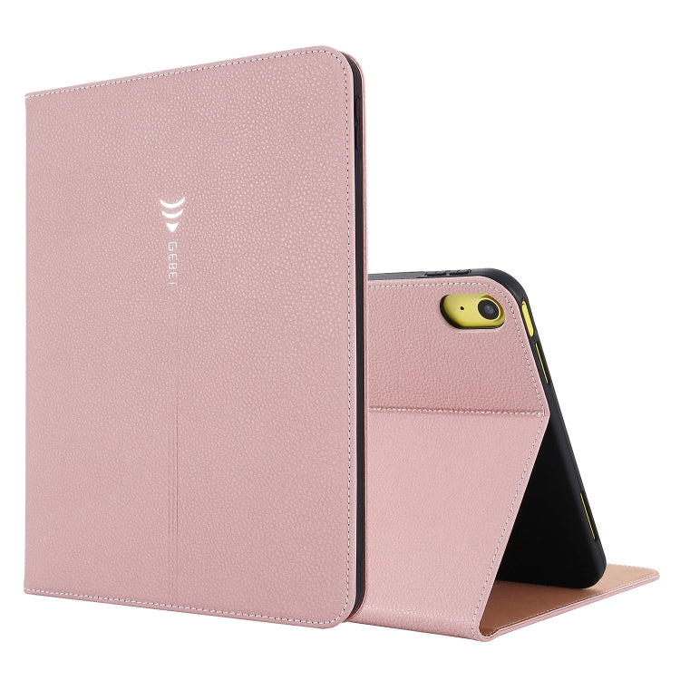 GEBEI Silk Texture Flip Tablet Leather Case, For iPad 10th Gen 10.9 2022