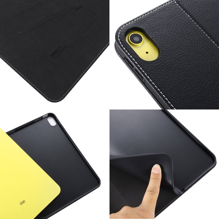 GEBEI Silk Texture Flip Tablet Leather Case, For iPad 10th Gen 10.9 2022