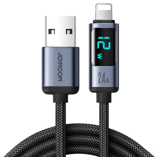 JOYROOM S-AL012A16 2.4A USB to 8 Pin Digital Display Fast Charging Data Cable, USB to 8 Pin