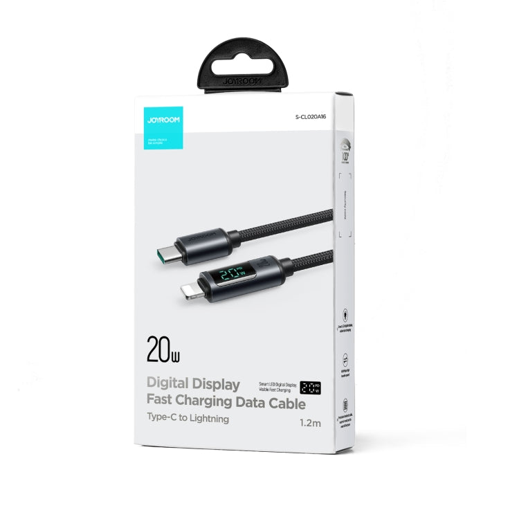 JOYROOM S-CL020A16 20W USB-C / Type-C to 8 Pin Digital Display Fast Charging Data Cable, Type-C to 8 Pin