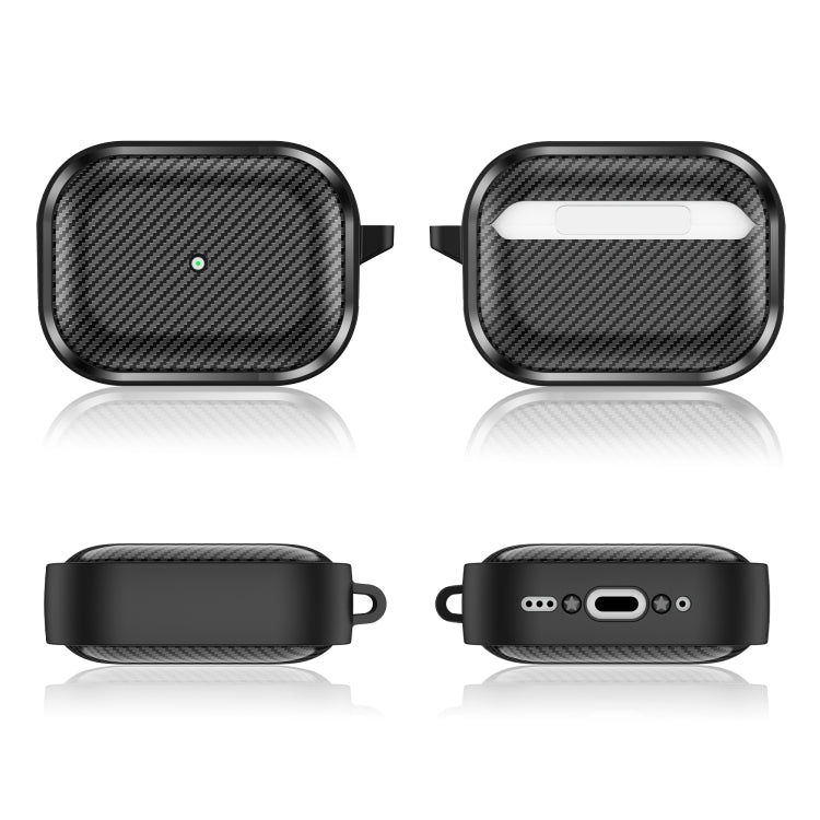 Photo Frame Carbon Fiber Series Earphone Case, For AirPods Pro 2, For AirPods Pro, For AirPods 3, For AirPods 1 / 2