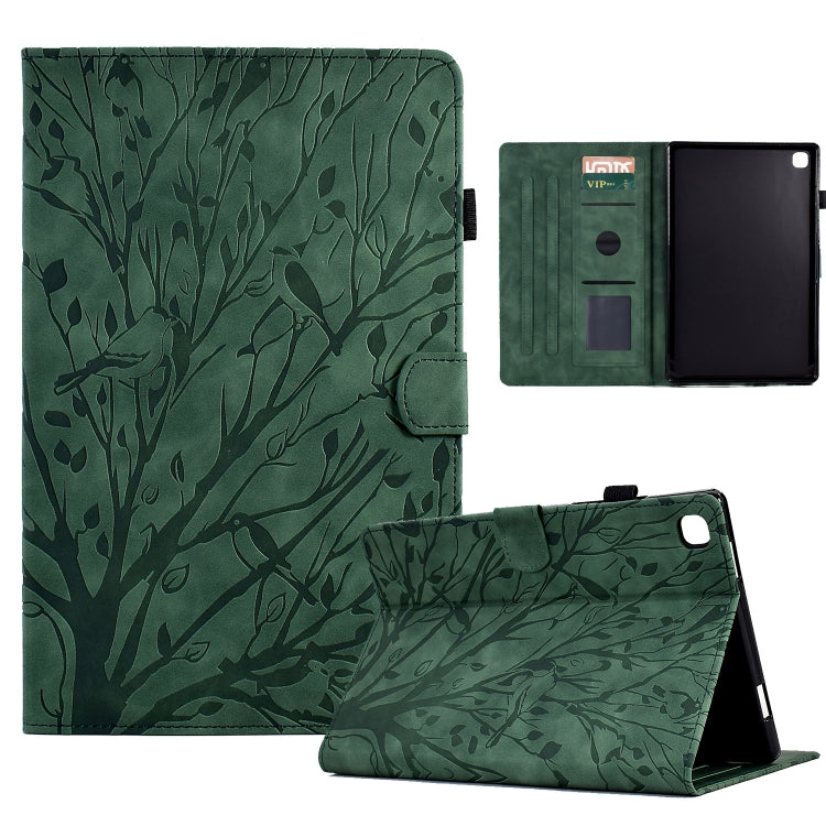 Fortune Tree Pressure Flower PU Tablet Case with Wake-up / Sleep Function, For iPad 10.2 2019 2020 / iPad 10.5 2017 2019, For iPad 10.9 2022, For iPad Air / Air 2 / 9.7 2017 2018, For iPad Pro 11 / Air 4 10.9 2020 / Air 5 10.9