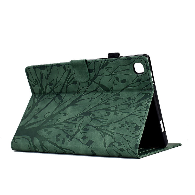 Fortune Tree Pressure Flower PU Tablet Case with Wake-up / Sleep Function, For iPad 10.2 2019 2020 / iPad 10.5 2017 2019, For iPad 10.9 2022, For iPad Air / Air 2 / 9.7 2017 2018, For iPad Pro 11 / Air 4 10.9 2020 / Air 5 10.9