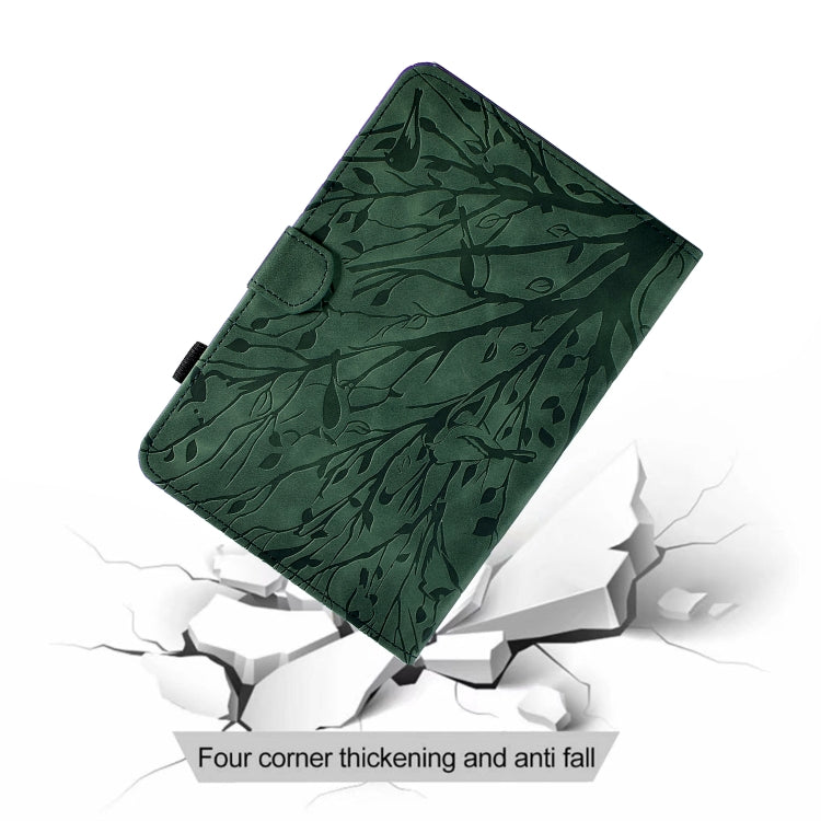 Fortune Tree Pressure Flower PU Tablet Case with Wake-up / Sleep Function, For iPad 10.2 2019 2020 / iPad 10.5 2017 2019, For iPad 10.9 2022, For iPad Air / Air 2 / 9.7 2017 2018, For iPad Pro 11 / Air 4 10.9 2020 / Air 5 10.9