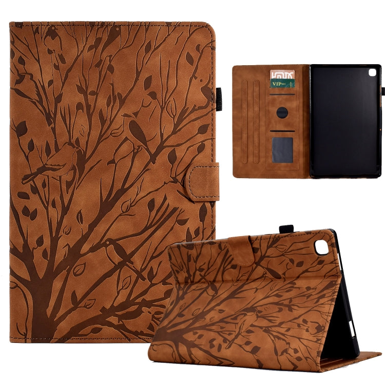 Fortune Tree Pressure Flower PU Tablet Case with Wake-up / Sleep Function, For iPad 10.2 2019 2020 / iPad 10.5 2017 2019, For iPad 10.9 2022, For iPad Air / Air 2 / 9.7 2017 2018, For iPad Pro 11 / Air 4 10.9 2020 / Air 5 10.9