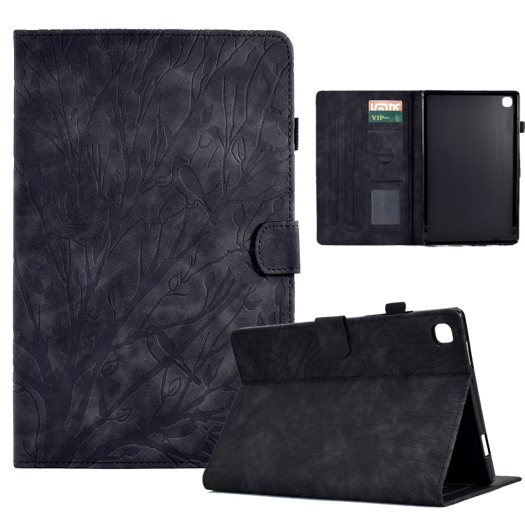 Fortune Tree Pressure Flower PU Tablet Case with Wake-up / Sleep Function, For iPad 10.2 2019 2020 / iPad 10.5 2017 2019, For iPad 10.9 2022, For iPad Air / Air 2 / 9.7 2017 2018, For iPad Pro 11 / Air 4 10.9 2020 / Air 5 10.9