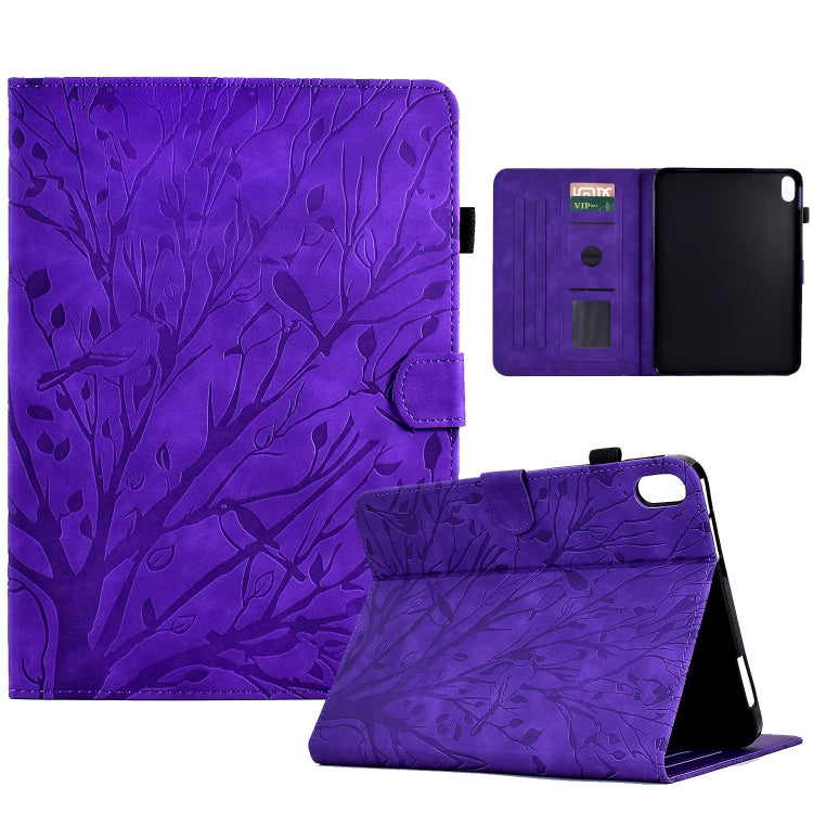 Fortune Tree Pressure Flower PU Tablet Case with Wake-up / Sleep Function, For iPad 10.2 2019 2020 / iPad 10.5 2017 2019, For iPad 10.9 2022, For iPad Air / Air 2 / 9.7 2017 2018, For iPad Pro 11 / Air 4 10.9 2020 / Air 5 10.9