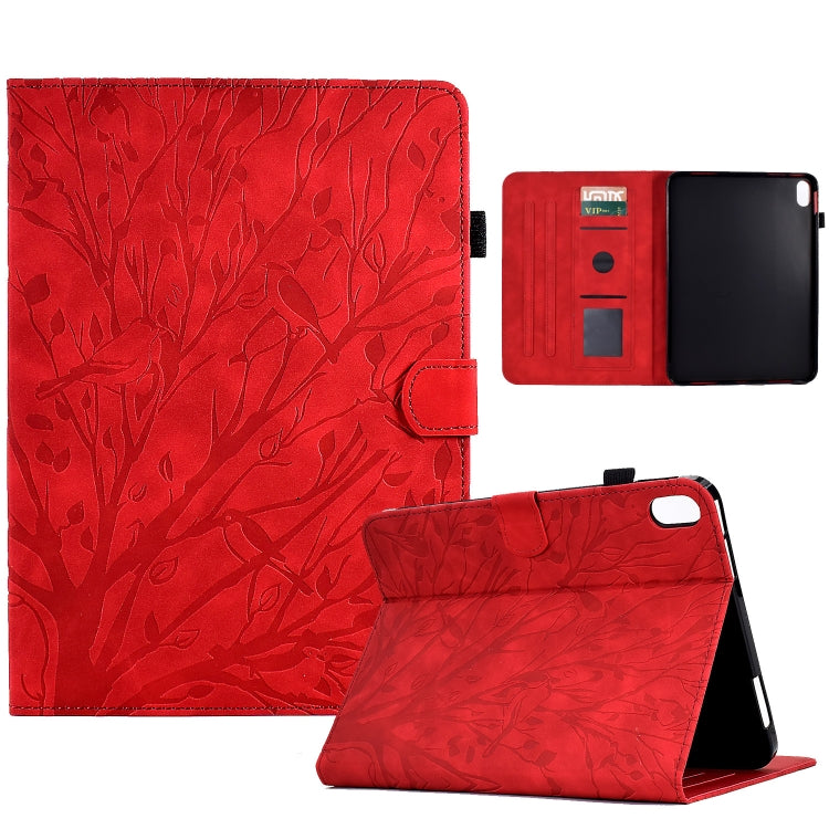 Fortune Tree Pressure Flower PU Tablet Case with Wake-up / Sleep Function, For iPad 10.2 2019 2020 / iPad 10.5 2017 2019, For iPad 10.9 2022, For iPad Air / Air 2 / 9.7 2017 2018, For iPad Pro 11 / Air 4 10.9 2020 / Air 5 10.9