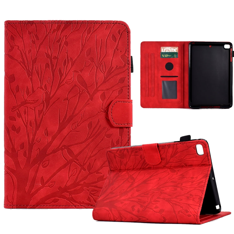 Fortune Tree Pressure Flower PU Tablet Case with Wake-up / Sleep Function, For iPad 10.2 2019 2020 / iPad 10.5 2017 2019, For iPad 10.9 2022, For iPad Air / Air 2 / 9.7 2017 2018, For iPad Pro 11 / Air 4 10.9 2020 / Air 5 10.9