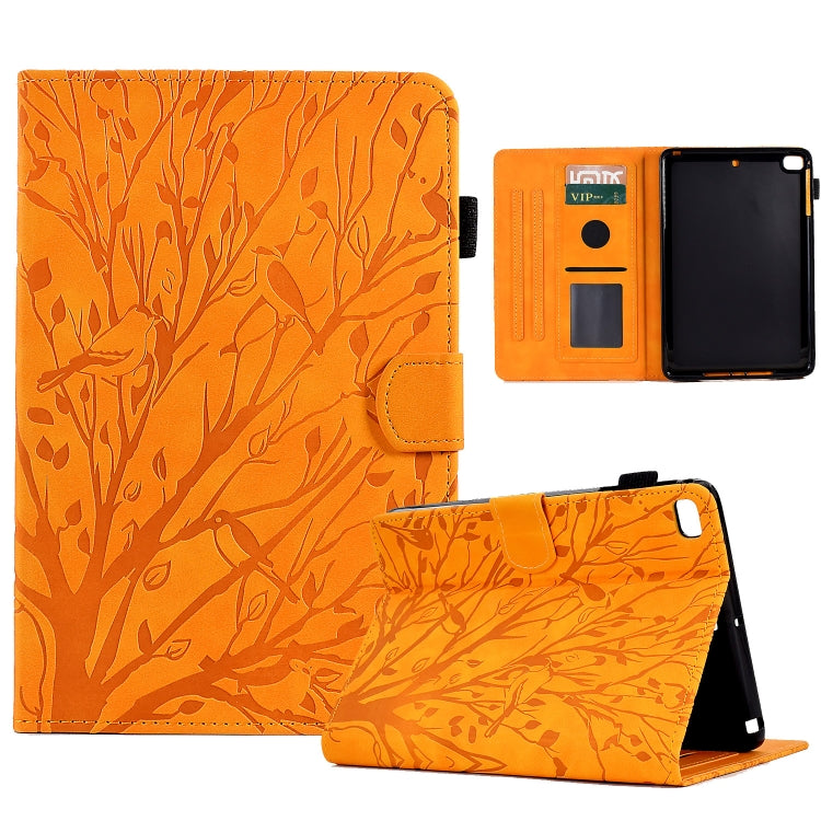 Fortune Tree Pressure Flower PU Tablet Case with Wake-up / Sleep Function, For iPad 10.2 2019 2020 / iPad 10.5 2017 2019, For iPad 10.9 2022, For iPad Air / Air 2 / 9.7 2017 2018, For iPad Pro 11 / Air 4 10.9 2020 / Air 5 10.9