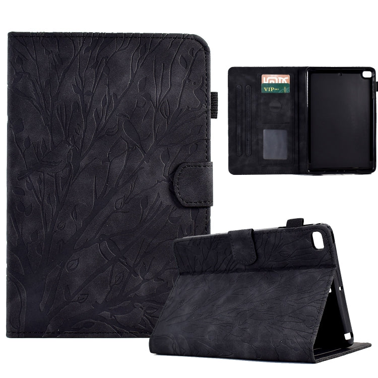 Fortune Tree Pressure Flower PU Tablet Case with Wake-up / Sleep Function, For iPad 10.2 2019 2020 / iPad 10.5 2017 2019, For iPad 10.9 2022, For iPad Air / Air 2 / 9.7 2017 2018, For iPad Pro 11 / Air 4 10.9 2020 / Air 5 10.9