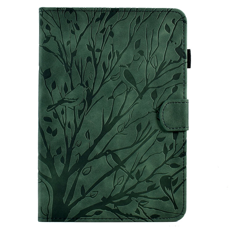 Fortune Tree Pressure Flower PU Tablet Case with Wake-up / Sleep Function