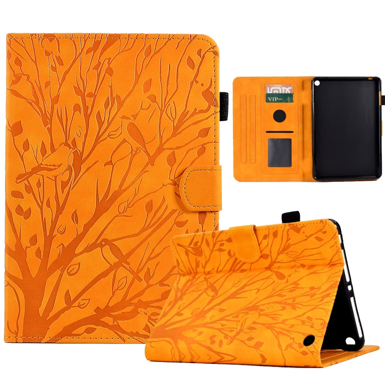 Fortune Tree Pressure Flower PU Tablet Case with Wake-up / Sleep Function, For iPad 10.2 2019 2020 / iPad 10.5 2017 2019, For iPad 10.9 2022, For iPad Air / Air 2 / 9.7 2017 2018, For iPad Pro 11 / Air 4 10.9 2020 / Air 5 10.9