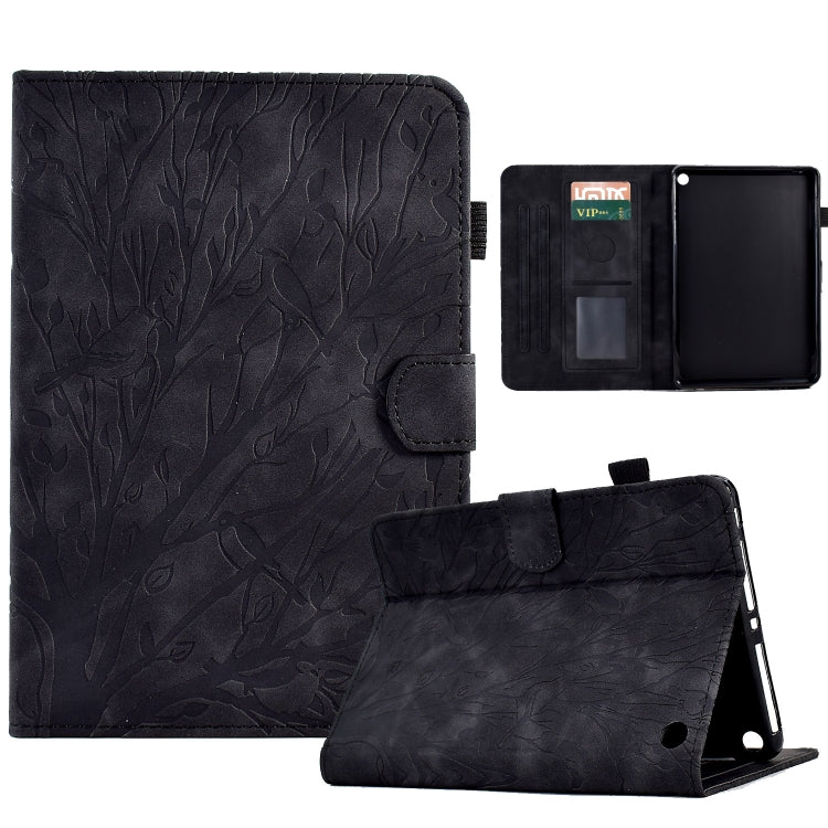 Fortune Tree Pressure Flower PU Tablet Case with Wake-up / Sleep Function, For iPad 10.2 2019 2020 / iPad 10.5 2017 2019, For iPad 10.9 2022, For iPad Air / Air 2 / 9.7 2017 2018, For iPad Pro 11 / Air 4 10.9 2020 / Air 5 10.9