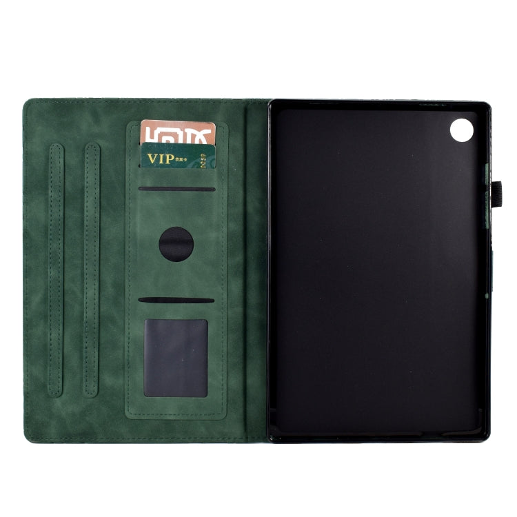 Fortune Tree Pressure Flower PU Tablet Case with Wake-up / Sleep Function