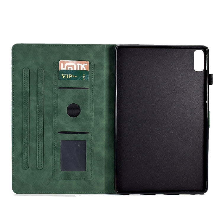Fortune Tree Pressure Flower PU Tablet Case with Wake-up / Sleep Function