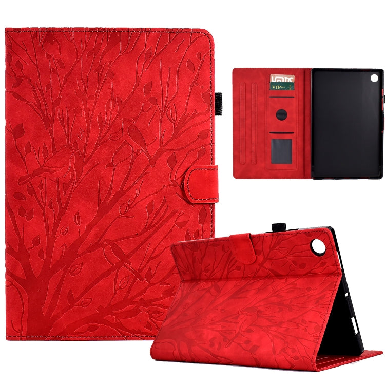 Fortune Tree Pressure Flower PU Tablet Case with Wake-up / Sleep Function, For iPad mini 1 / 2 / 3 / 4 / 5, For Lenovo Tab M9, For Lenovo Tab M10 Gen 3, For Lenovo M10 Plus, For Lenovo Tab M10 Plus 3rd Gen