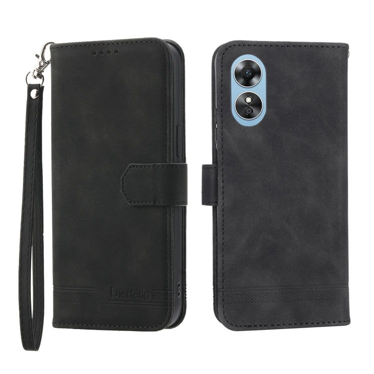 Dierfeng Dream Line TPU + PU Leather Phone Case, For Motorola Moto G Power 2023, For Motorola Moto G Stylus 5G 2023, For Motorola Moto G13 4G/G53 5G/G23 4G, For Motorola Moto G73 5G, For OPPO Reno8 T 4G Global