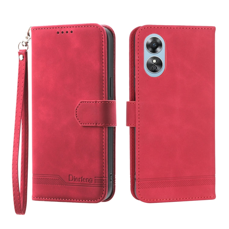 Dierfeng Dream Line TPU + PU Leather Phone Case, For Motorola Moto G Power 2023, For Motorola Moto G Stylus 5G 2023, For Motorola Moto G13 4G/G53 5G/G23 4G, For Motorola Moto G73 5G, For OPPO Reno8 T 4G Global