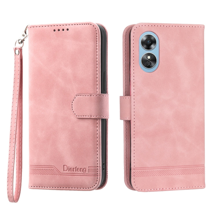 Dierfeng Dream Line TPU + PU Leather Phone Case, For Motorola Moto G Power 2023, For Motorola Moto G Stylus 5G 2023, For Motorola Moto G13 4G/G53 5G/G23 4G, For Motorola Moto G73 5G, For OPPO Reno8 T 4G Global