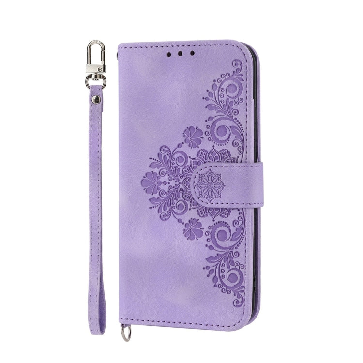 Skin-feel Flowers Embossed Wallet Leather Phone Case, For Motorola Moto G Power 2023, For Motorola Moto G Stylus 5G 2023, For Motorola Moto G13 4G/G53 5G/G23 4G, For Motorola Moto G73 5G, For OPPO A1 Pro, For OPPO Reno9 5G/Reno9 Pro 5G