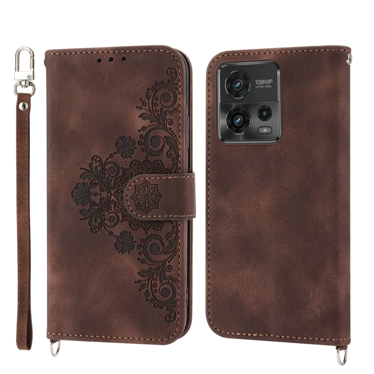 Skin-feel Flowers Embossed Wallet Leather Phone Case, For Motorola Moto G Power 2023, For Motorola Moto G Stylus 5G 2023, For Motorola Moto G13 4G/G53 5G/G23 4G, For Motorola Moto G73 5G, For OPPO A1 Pro, For OPPO Reno9 5G/Reno9 Pro 5G