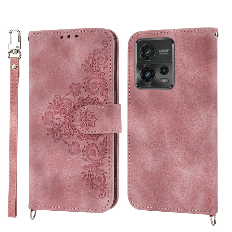 Skin-feel Flowers Embossed Wallet Leather Phone Case, For Motorola Moto G Power 2023, For Motorola Moto G Stylus 5G 2023, For Motorola Moto G13 4G/G53 5G/G23 4G, For Motorola Moto G73 5G, For OPPO A1 Pro, For OPPO Reno9 5G/Reno9 Pro 5G