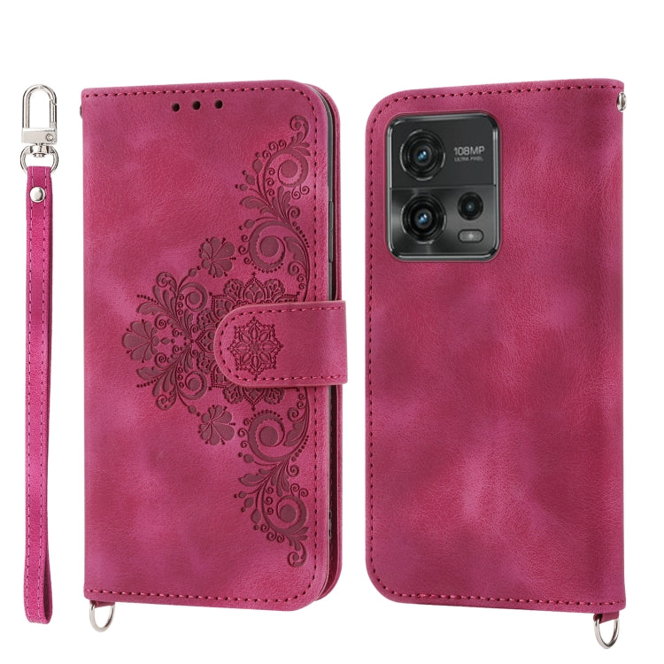 Skin-feel Flowers Embossed Wallet Leather Phone Case, For Motorola Moto G Power 2023, For Motorola Moto G Stylus 5G 2023, For Motorola Moto G13 4G/G53 5G/G23 4G, For Motorola Moto G73 5G, For OPPO A1 Pro, For OPPO Reno9 5G/Reno9 Pro 5G