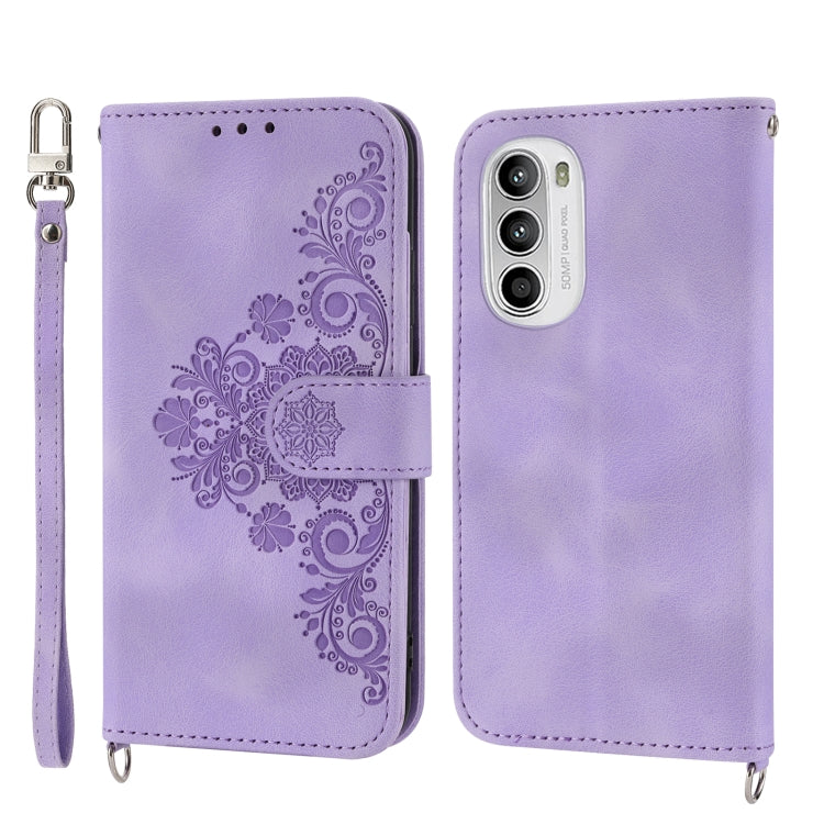 Skin-feel Flowers Embossed Wallet Leather Phone Case, For Motorola Moto G Power 2023, For Motorola Moto G Stylus 5G 2023, For Motorola Moto G13 4G/G53 5G/G23 4G, For Motorola Moto G73 5G, For OPPO A1 Pro, For OPPO Reno9 5G/Reno9 Pro 5G