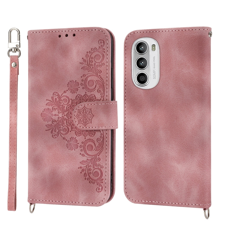 Skin-feel Flowers Embossed Wallet Leather Phone Case, For Motorola Moto G Power 2023, For Motorola Moto G Stylus 5G 2023, For Motorola Moto G13 4G/G53 5G/G23 4G, For Motorola Moto G73 5G, For OPPO A1 Pro, For OPPO Reno9 5G/Reno9 Pro 5G