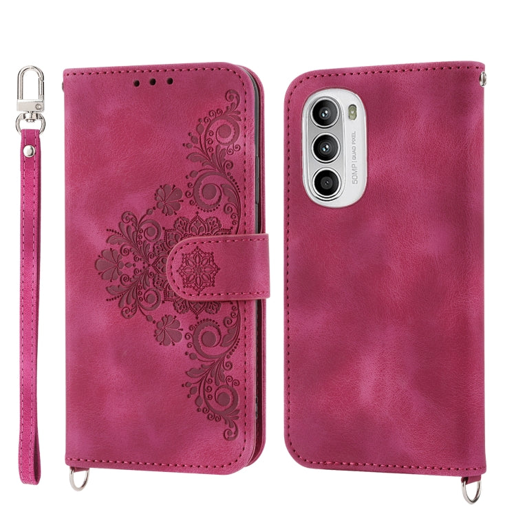 Skin-feel Flowers Embossed Wallet Leather Phone Case, For Motorola Moto G Power 2023, For Motorola Moto G Stylus 5G 2023, For Motorola Moto G13 4G/G53 5G/G23 4G, For Motorola Moto G73 5G, For OPPO A1 Pro, For OPPO Reno9 5G/Reno9 Pro 5G