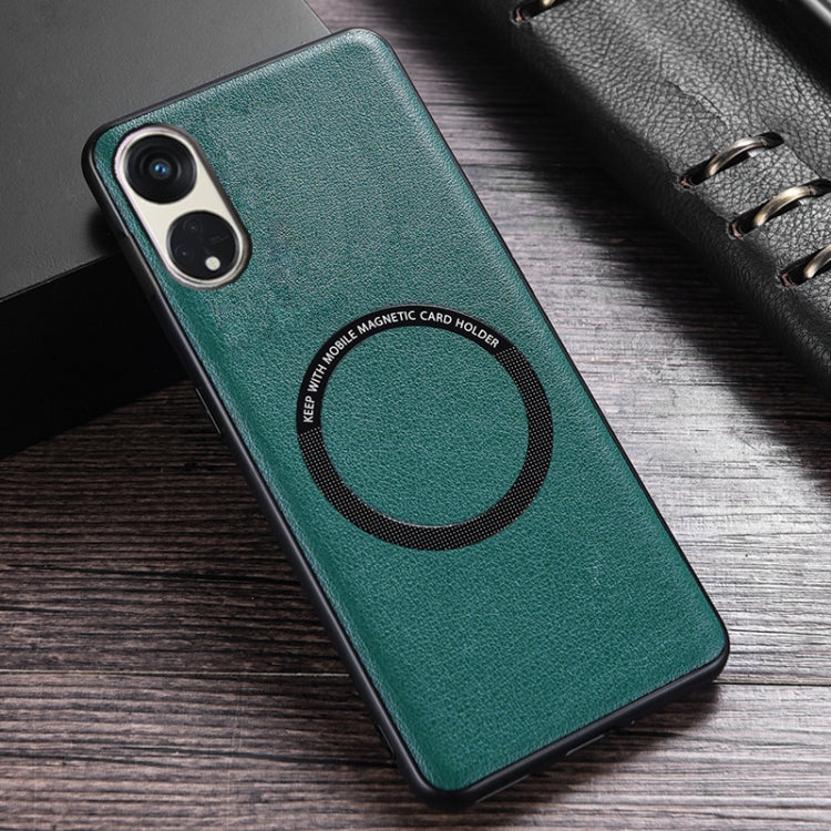 Cloth Texture PU MagSafe Magnetic Phone Case, For OPPO Reno8 T 5G, For Sony Xperia 1 IV