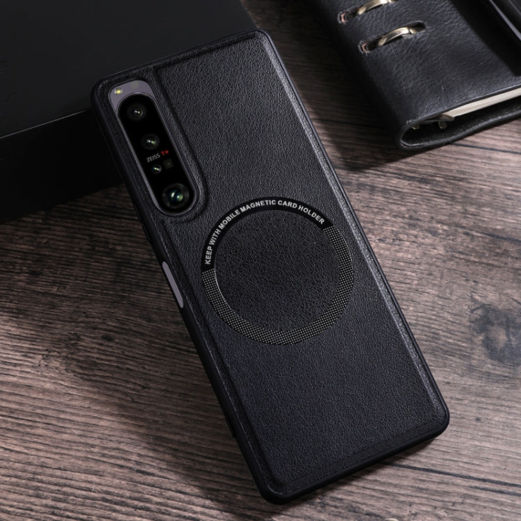 Cloth Texture PU MagSafe Magnetic Phone Case, For OPPO Reno8 T 5G, For Sony Xperia 1 IV