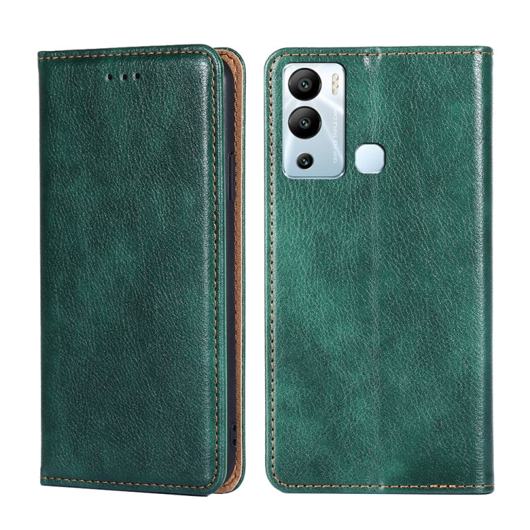 Gloss Oil Solid Color Magnetic Leather Phone Case, For Infinix Hot 12i, For Infinix Hot 20 4G, For Infinix Hot 20i, For Infinix Hot 20S, For Infinix Note 10 Pro, For Infinix Note 11