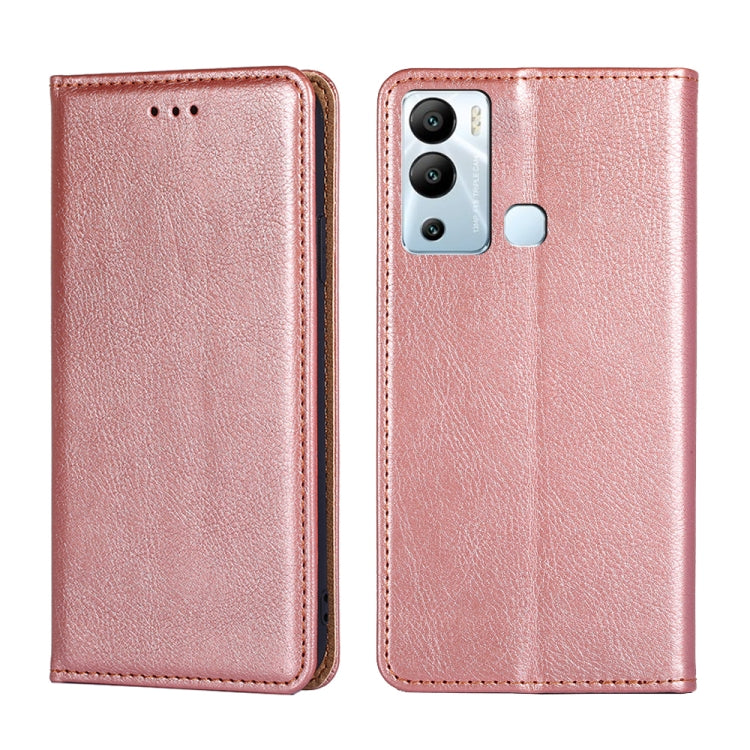 Gloss Oil Solid Color Magnetic Leather Phone Case, For Infinix Hot 12i, For Infinix Hot 20 4G, For Infinix Hot 20i, For Infinix Hot 20S, For Infinix Note 10 Pro, For Infinix Note 11