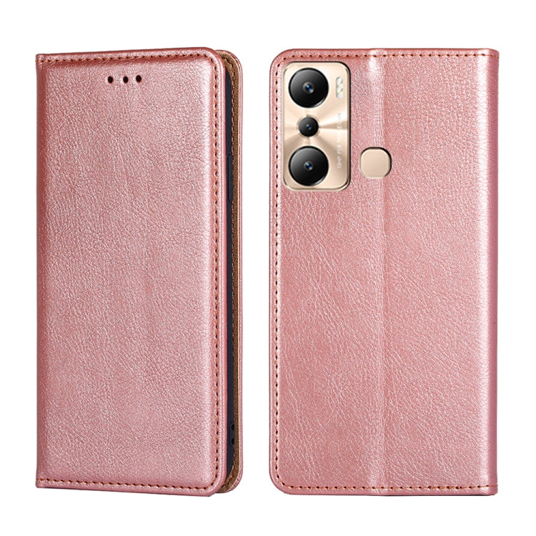 Gloss Oil Solid Color Magnetic Leather Phone Case, For Infinix Hot 12i, For Infinix Hot 20 4G, For Infinix Hot 20i, For Infinix Hot 20S, For Infinix Note 10 Pro, For Infinix Note 11