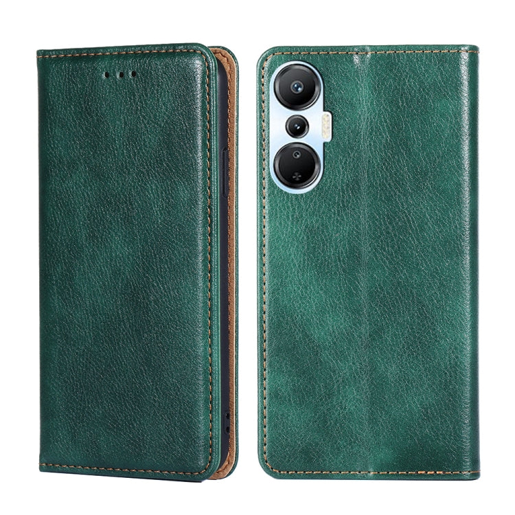 Gloss Oil Solid Color Magnetic Leather Phone Case, For Infinix Hot 12i, For Infinix Hot 20 4G, For Infinix Hot 20i, For Infinix Hot 20S, For Infinix Note 10 Pro, For Infinix Note 11