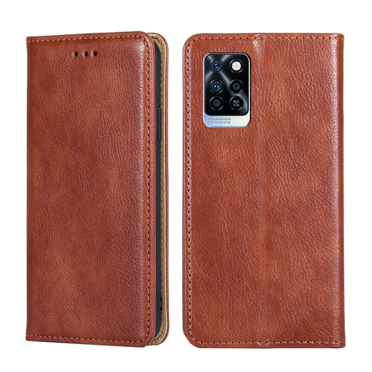 Gloss Oil Solid Color Magnetic Leather Phone Case