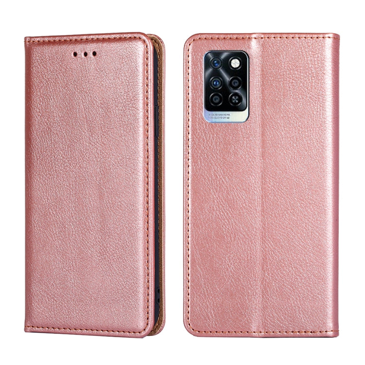 Gloss Oil Solid Color Magnetic Leather Phone Case, For Infinix Hot 12i, For Infinix Hot 20 4G, For Infinix Hot 20i, For Infinix Hot 20S, For Infinix Note 10 Pro, For Infinix Note 11